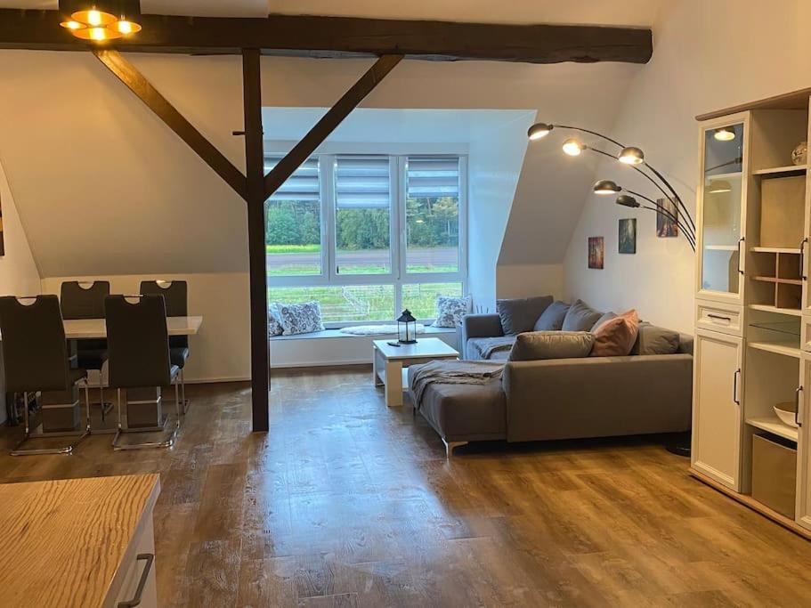 Wunderschoene Ferienwohnung Auf Dem Bauernhof Гревен Экстерьер фото